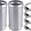 Junta manguera aluminio 2" con conector silicona set 2