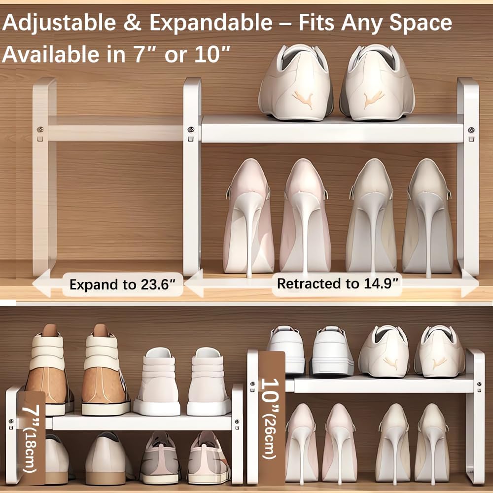 Zapatero metal expandible 7" ajustable set 2