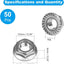 50 Pzas Tuercas Hex M6 Acero Inox 304 Bloqueo