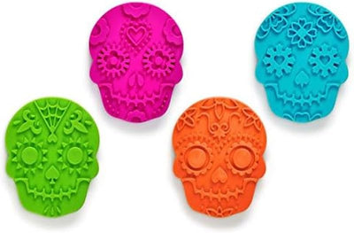 Set 4 cortadores galletas Día de los Muertos