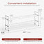 Zapatero extensible 2 niveles 18-44" metal blanco