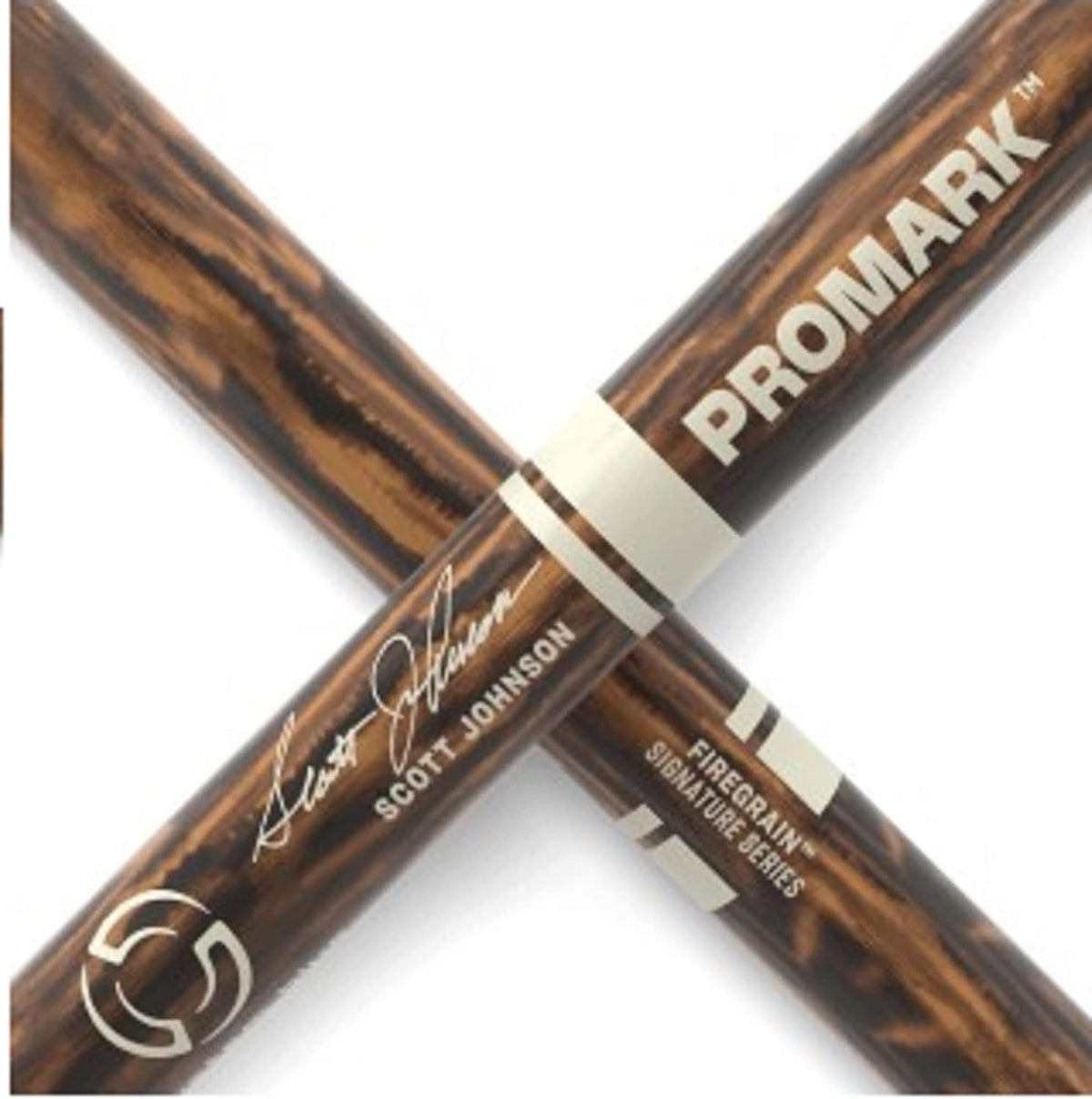 Palillos de batería FireGrain madera nogal punta redonda