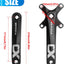 Set manivela bicicleta montaña 6.693" robusto E-Bike