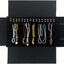 Bolsa organizadora joyas viaje enrollable color negro