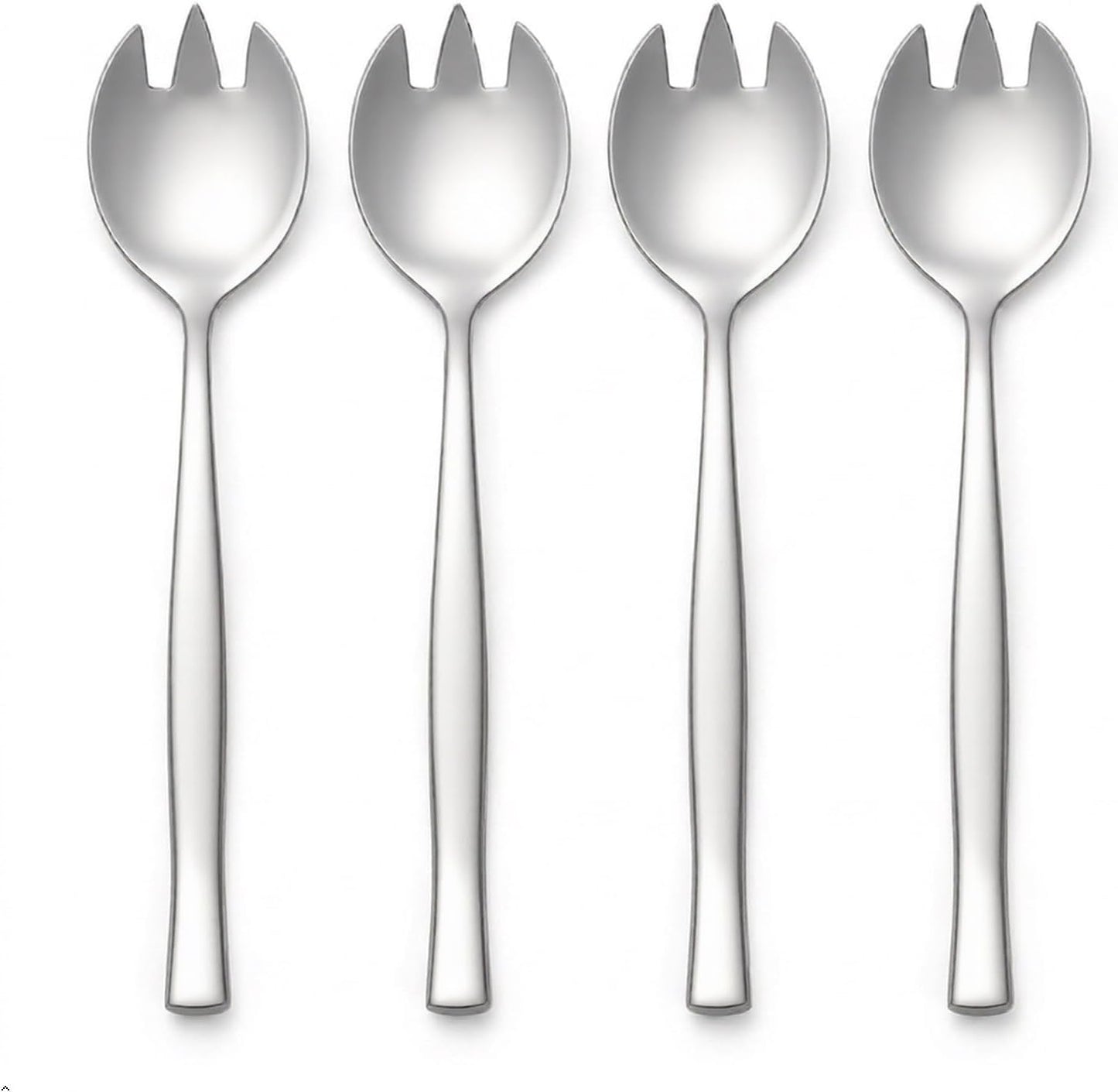 Set 4 tenedores acero inox 7.9pulg para pasta sopa postre