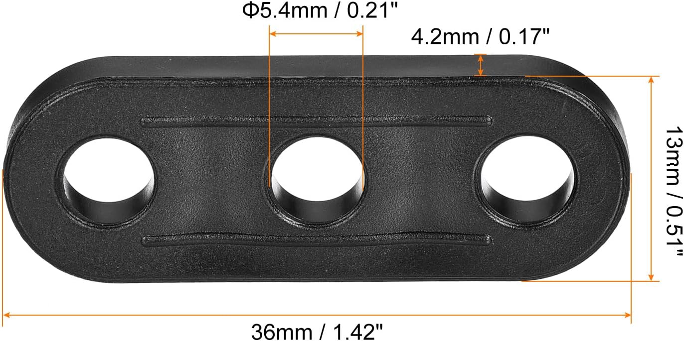 Hebillas cuerda plástico ajustable para toldo 12 pzas negro