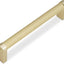 10 Manijas Gabinete Cepillado Oro 6-1/4"