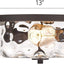 Lámpara techo vidrio martillado 2 luces bronce antiguo