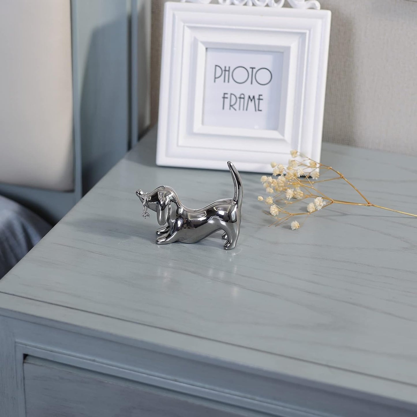 Portanillo para anillos de perro en plata regalo mujer