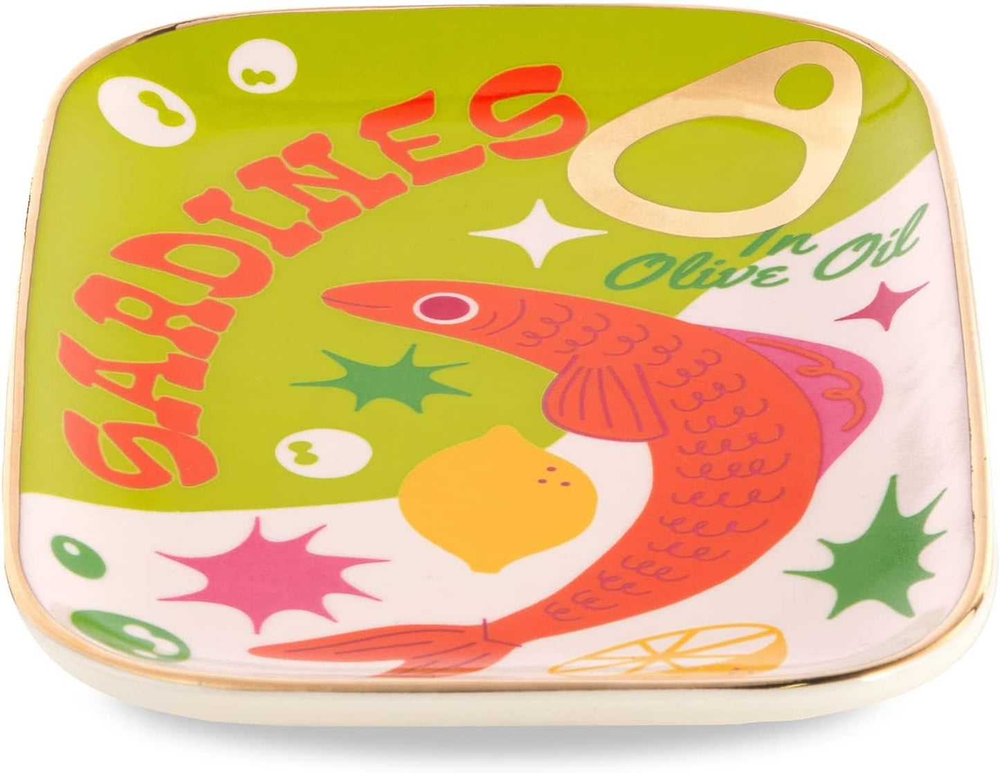 Bandeja decorativa para joyería y llaves cerámica