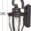 Soporte pared exterior con 1 luz acabado bronce