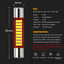 Luz LED para espejo vanidad 6000K 28mm 12V pack 10