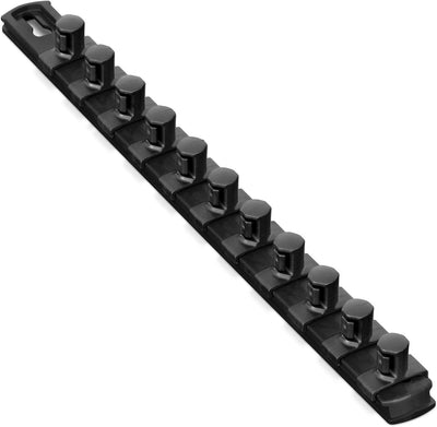 Organiz. rieles dados 13" clips giratorio negro