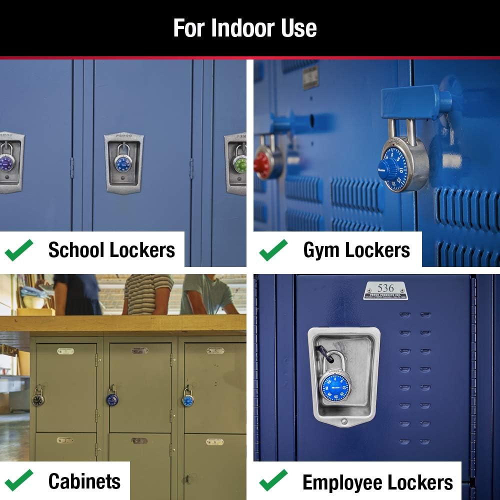 Cerradura combinación Master Lock paquete azul