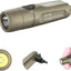 Linterna recargable llavero EDC camping 650 lúmenes caqui