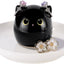 Soporte anillos con gato negro para joyas y regalos
