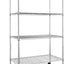 Estantería 4 niveles cromada 35x17.7x61"
