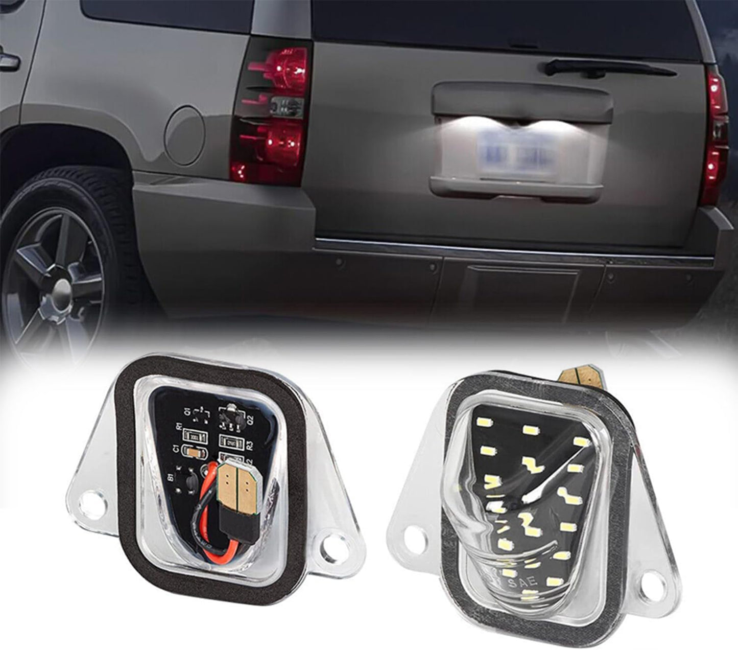 Luces LED blancas para placa Chevy Suburban 07-14