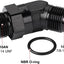 Adaptador rosca 10AN a 10AN-10 ORB aluminio negro