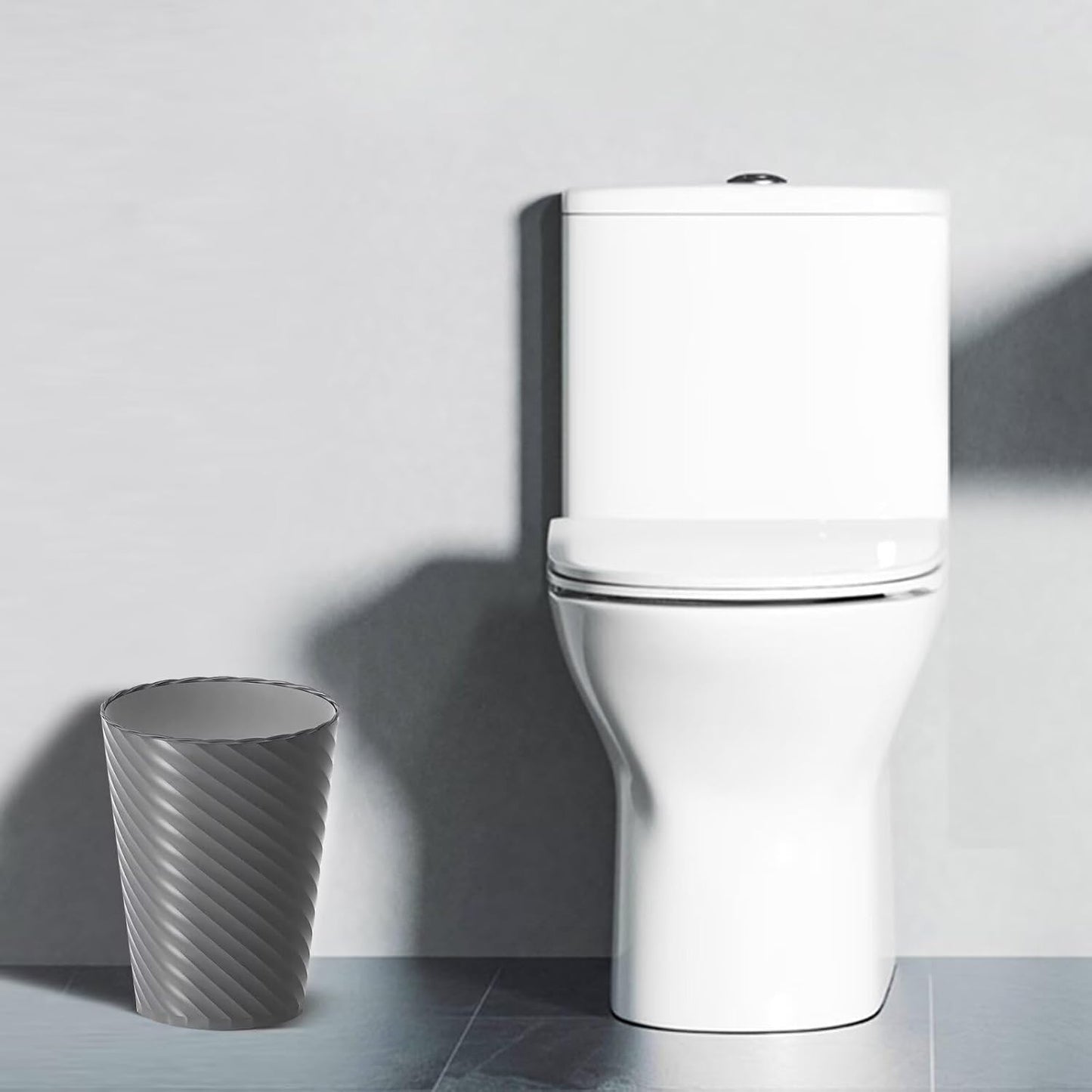 Basurero baño 3 cubos 1.8gal plástico redondo