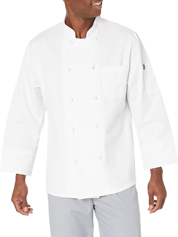 Abrigo Chef con Botones y 10 Nudos para Cocina Profesional
