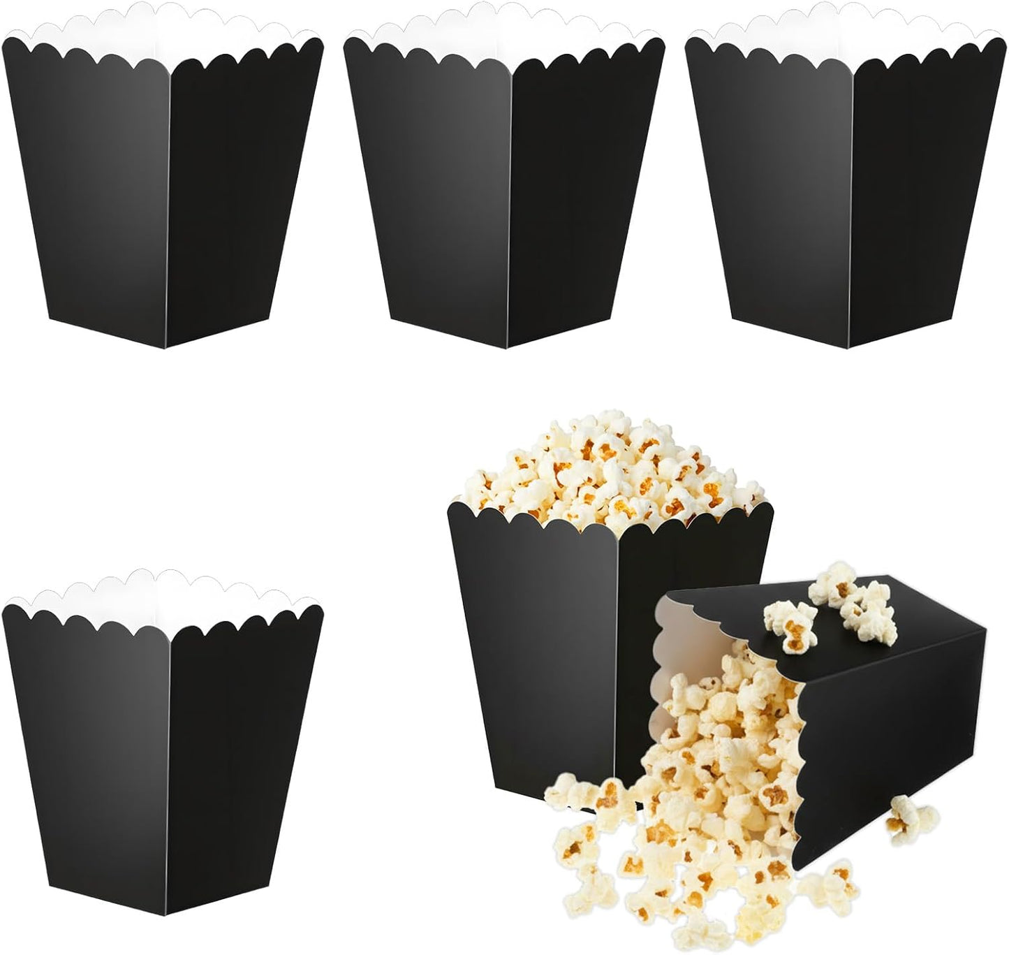 24 Cajas Palomitas Reutilizables Papel Soporte Dulces