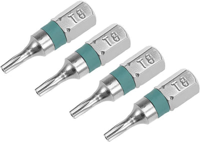 4 Pzas Destornillador Torx T8 Hexagonal Acero Aleación