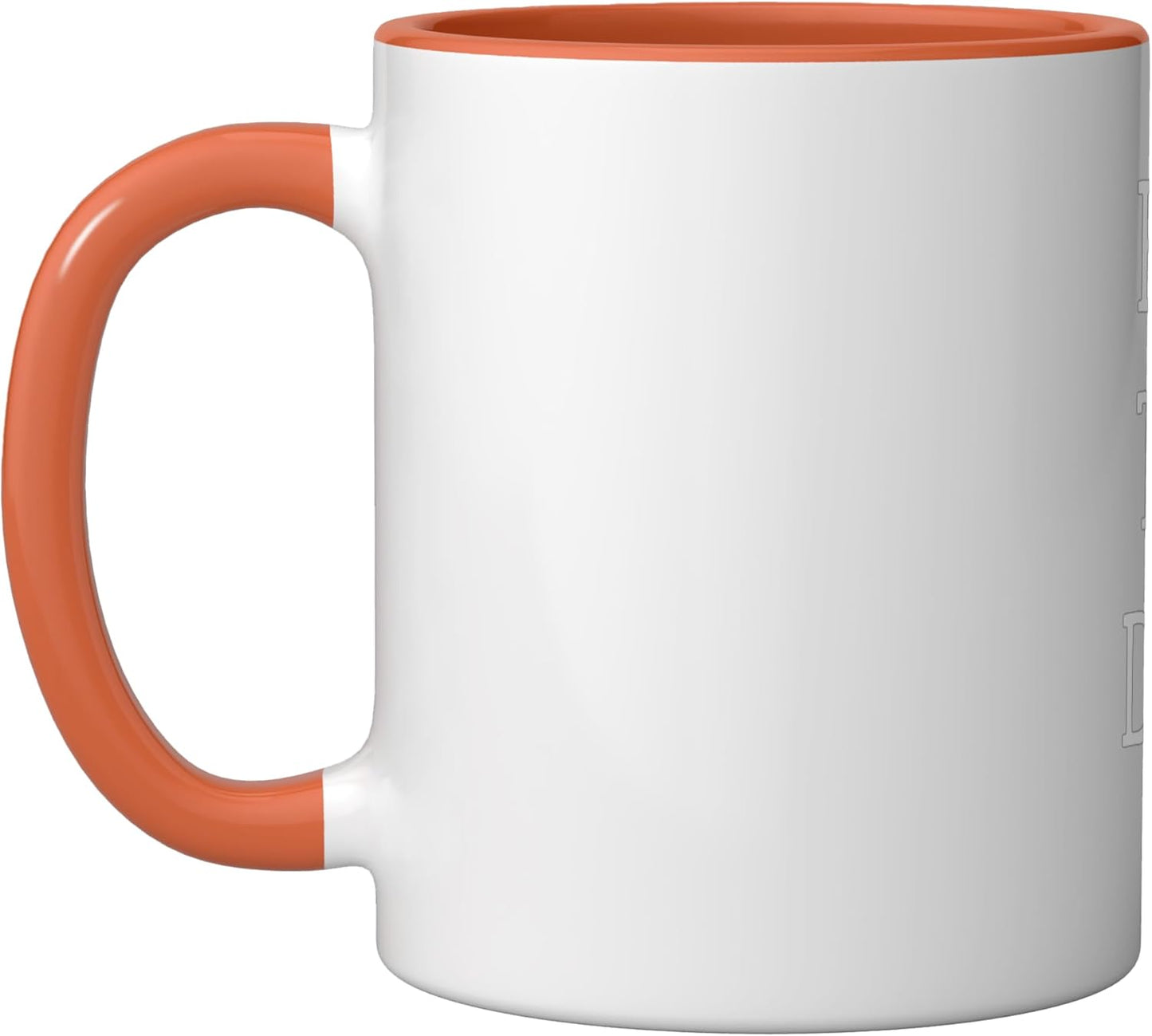 Taza Cerámica Camión 18 Ruedas Vintage Naranja/Blanco