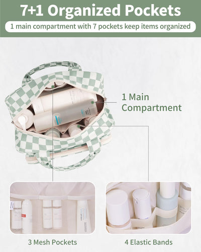 Bolsa viaje grande para mujeres con asa organizadora cosméticos