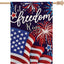Bandera patriótica 28x40pulg doble cara exterior
