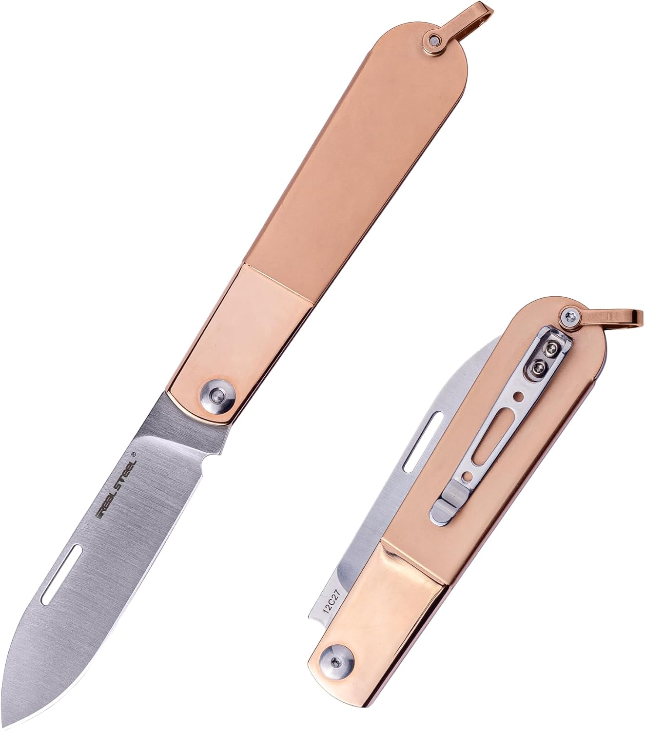 Cuchillo plegable Real Barlow RB-3 acero 12C27 2.8"