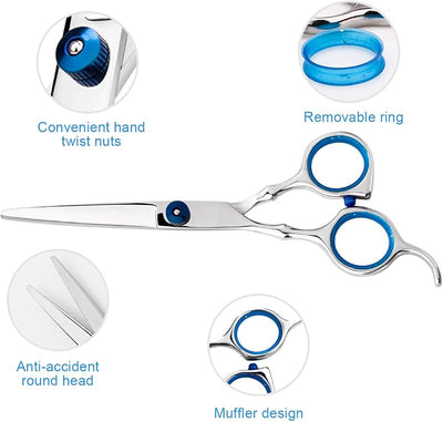 Kit corte pelo hogar tijeras peluquería peine estuche