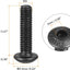 Tornillos cabeza botón hex M3x12mm acero aleación 50pzas