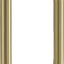 Manija ducha 8" acero inox cepillado color dorado