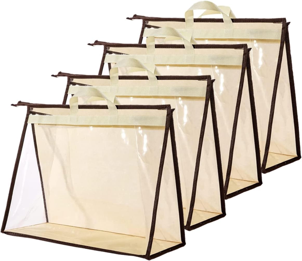 Bolsas colgantes transparentes con cremallera XL 4 Uds