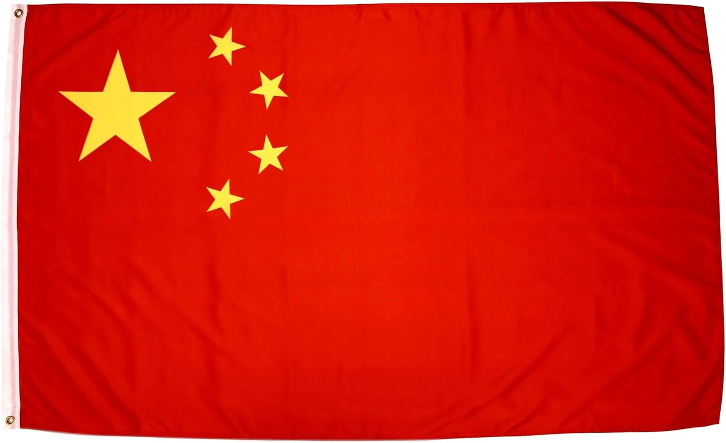 Bandera China 3x5 poliéster ojales latón doble costura