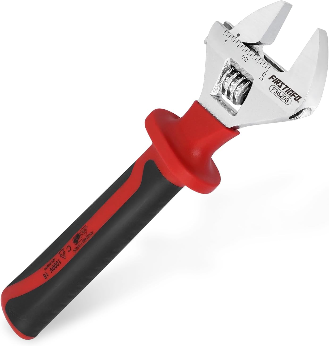 Llave ajustable 8pulg acero cromo vanadio escalas métricas