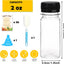 36 Botellas Plástico 2oz Con Tapas Reutilizables Transparentes