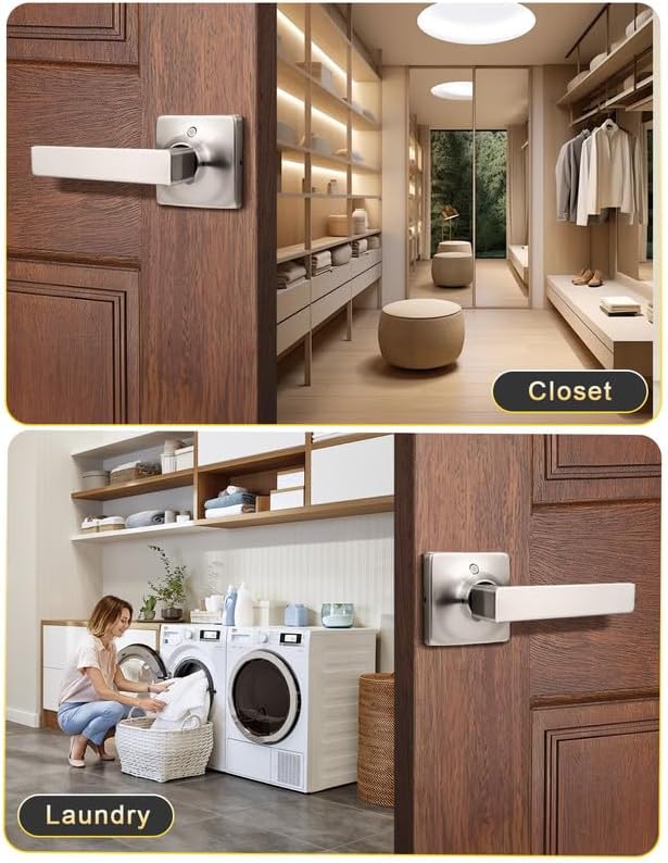 Manija puerta interior níquel satinado izq/derecha