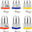 Set 12 candados laminados con llave 3 colores