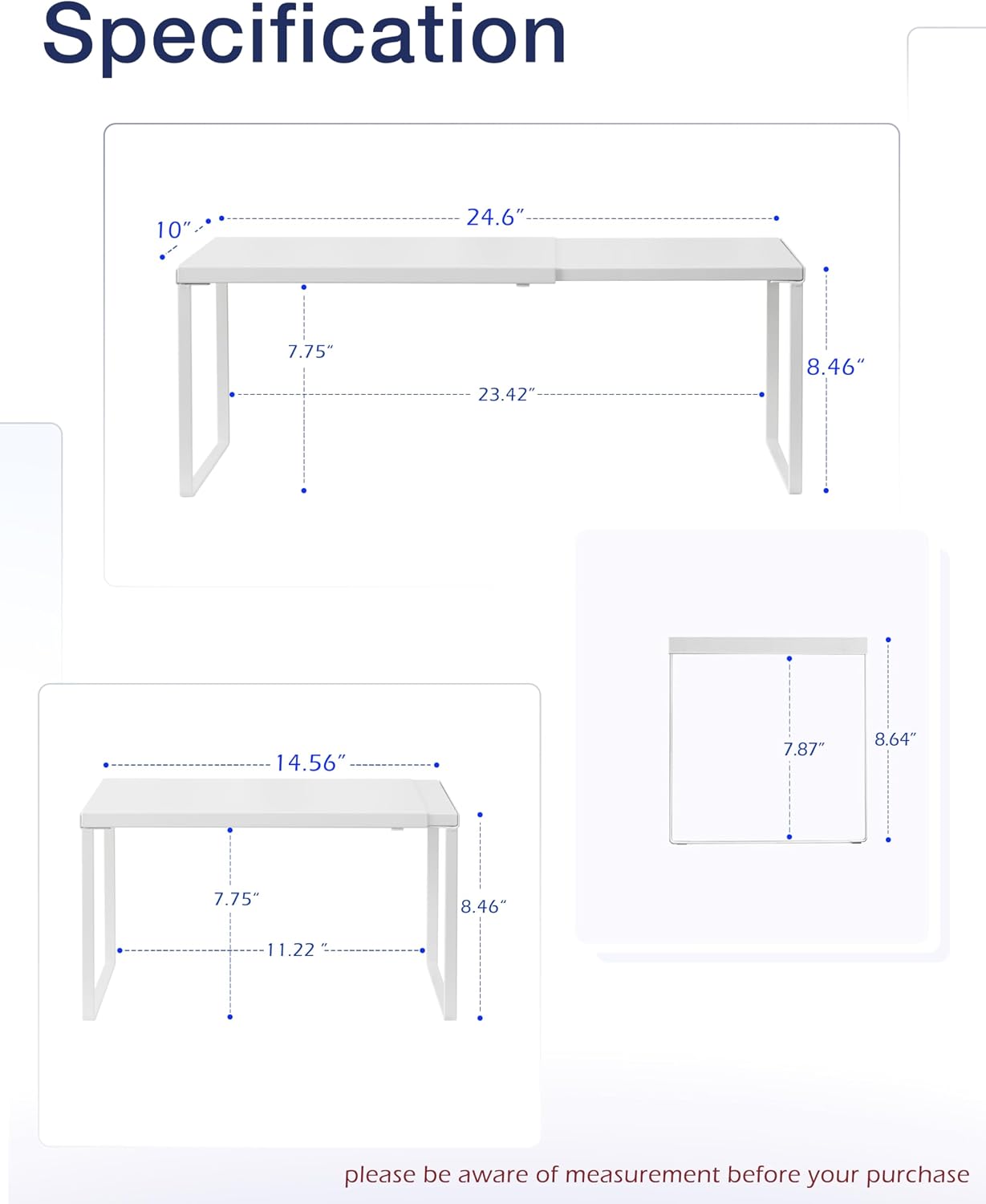 Estante expandible para gabinete cocina alacena