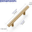 30 Tiradores Cajón 5pulg Acero Inox Bronce Champán
