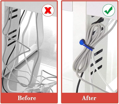Bridas magnéticas silicona reutilizables soporte cables auriculares