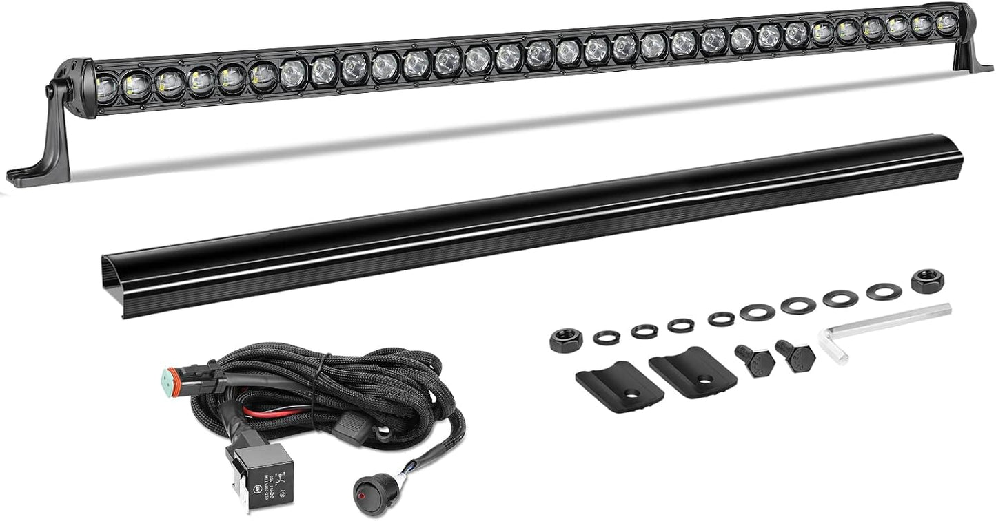 Barra luz LED Osram 40pulg 210W cubierta negra para camiones
