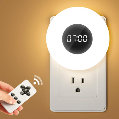 Reloj luz nocturna con temporizador para niños
