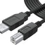 Cable USB 2.0 A a B 25ft para audio teclado micrófono