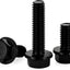 Pernos hexagonales con brida 1/4-20x3/4 acero inox A2 negro 25pzas