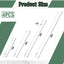 4 Cables Colgantes 12-36" Gancho S Protector PVC Flexible