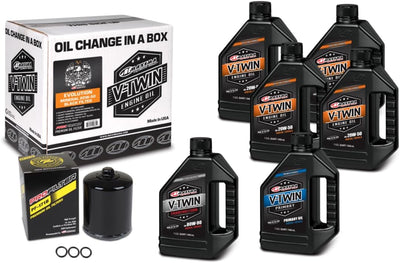 Kit cambio aceite mineral V-Twin filtro negro
