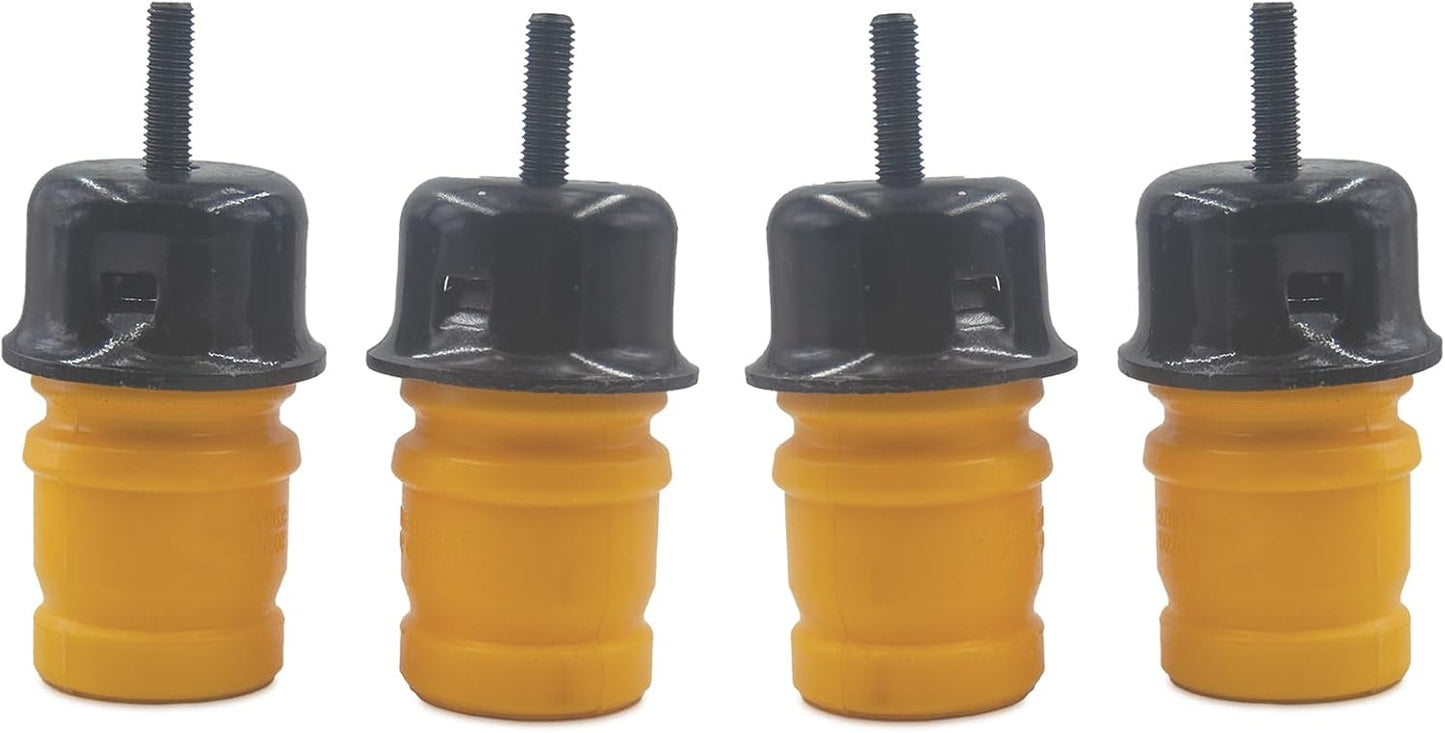 4 Topes TJ con Tazas Parachoques Soportes Comp Wrangler